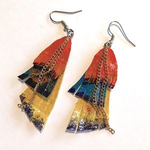 Eco Chic RECYCLED Earrings - Tropic of Capricorn 🌅♑️